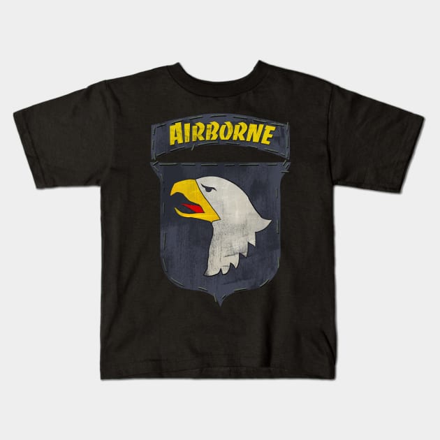 Airborne - Insignia Kids T-Shirt by Toby Wilkinson